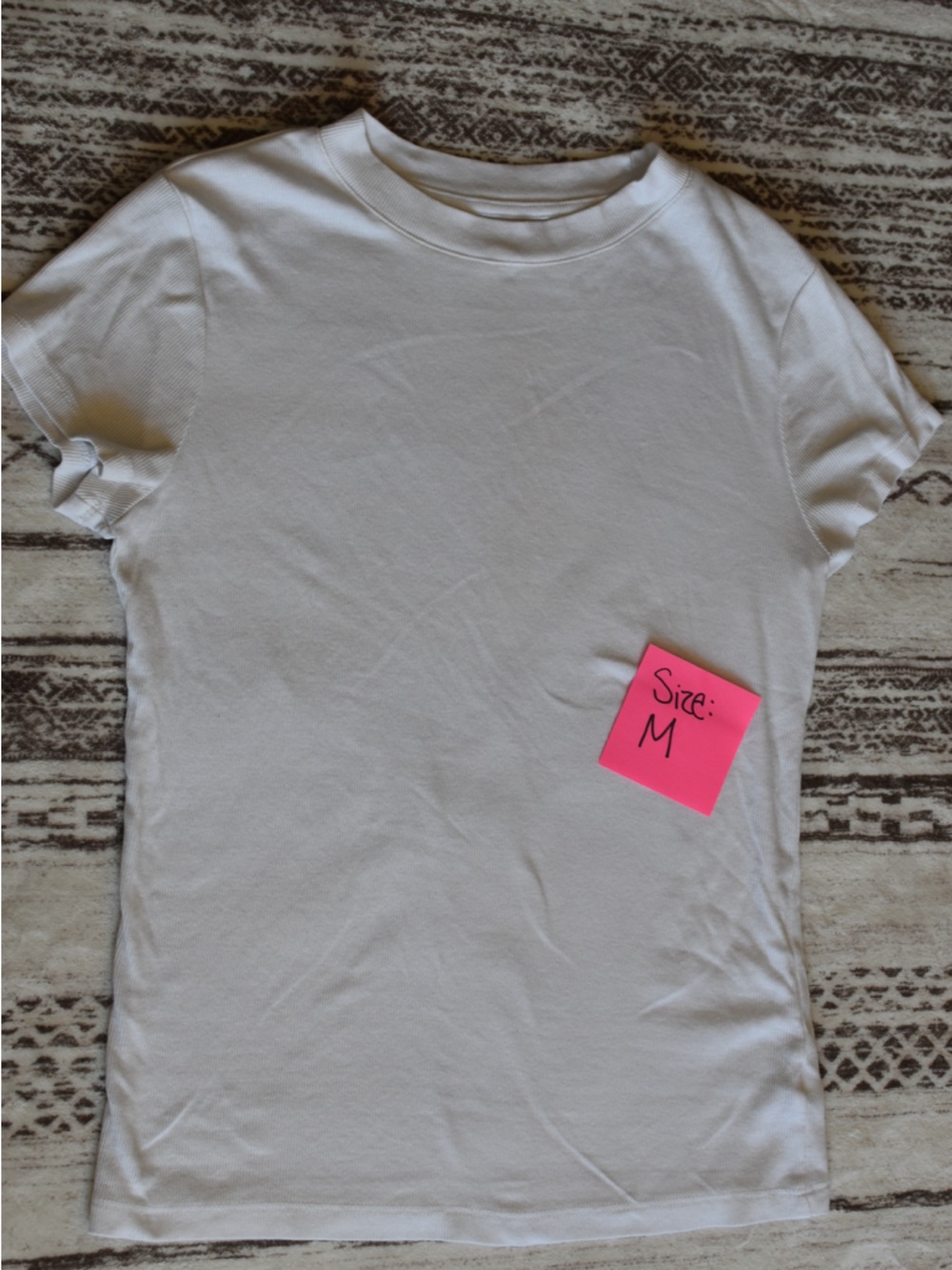 a new day White Short Sleeve Crewneck Tee